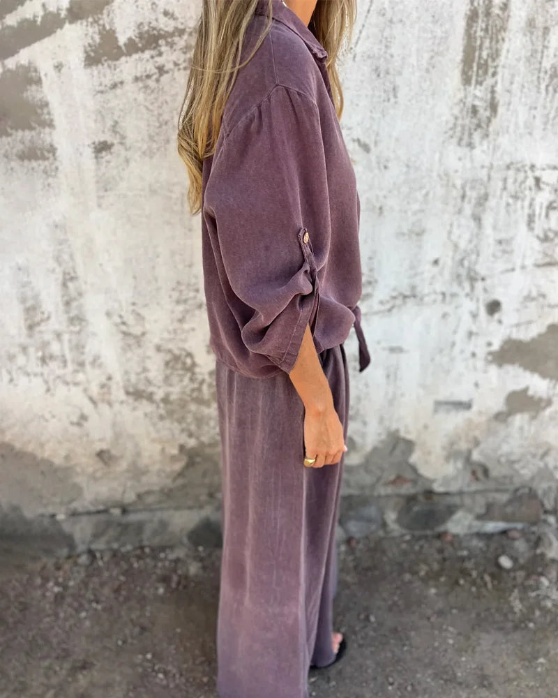 Textured Two-Piece Set for Women