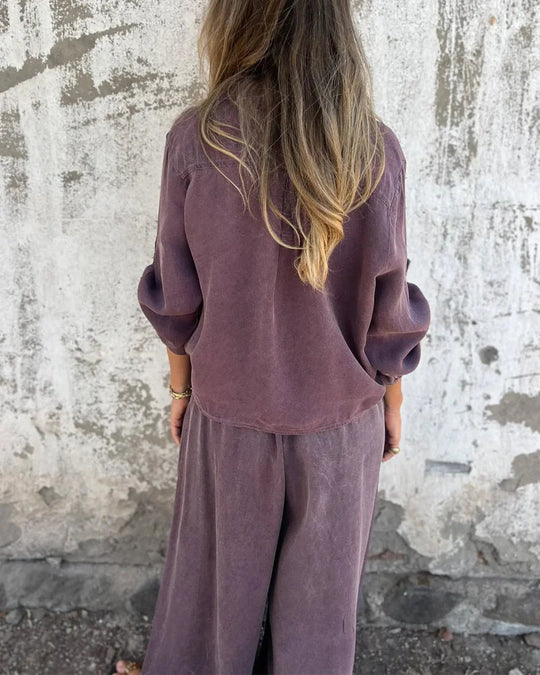 Textured Two-Piece Set for Women