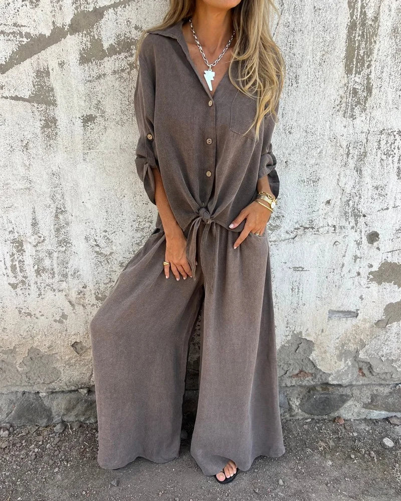 Textured Two-Piece Set for Women