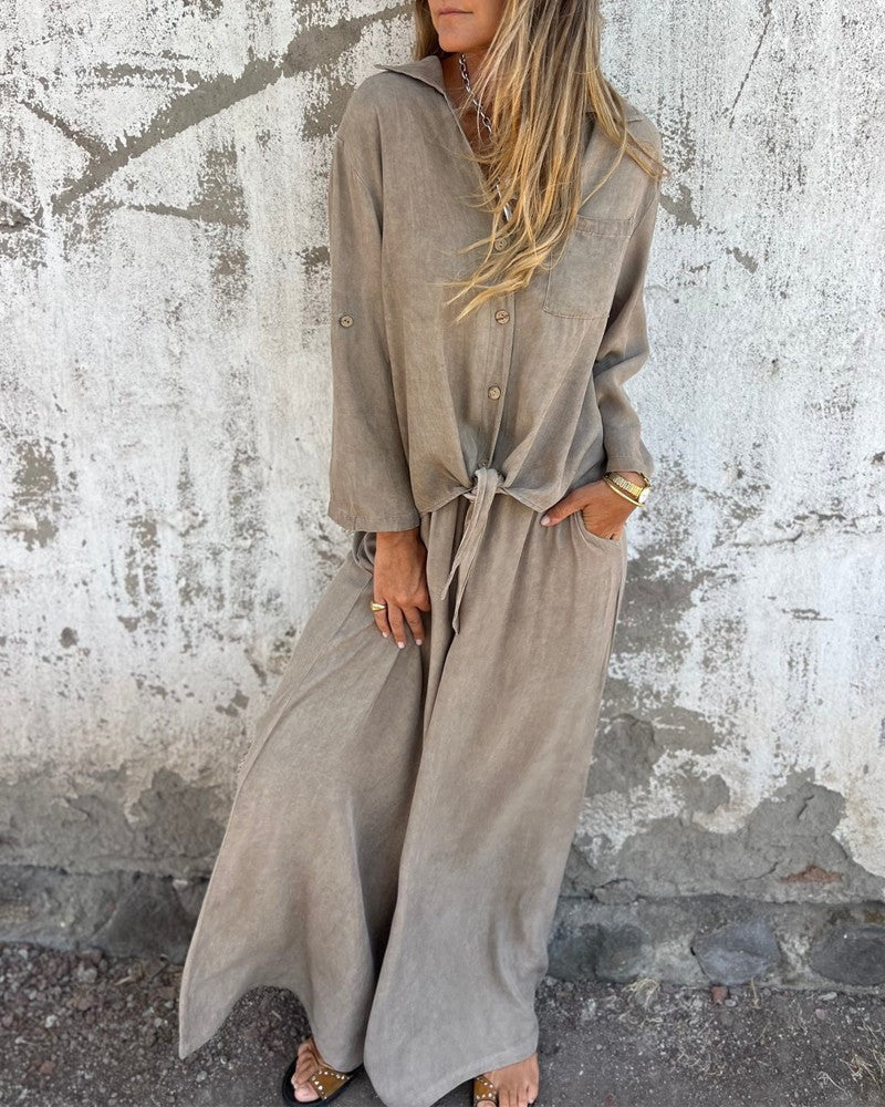 Textured Two-Piece Set for Women