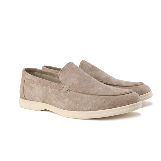 Textured Upper Slip-On Loafers for Men