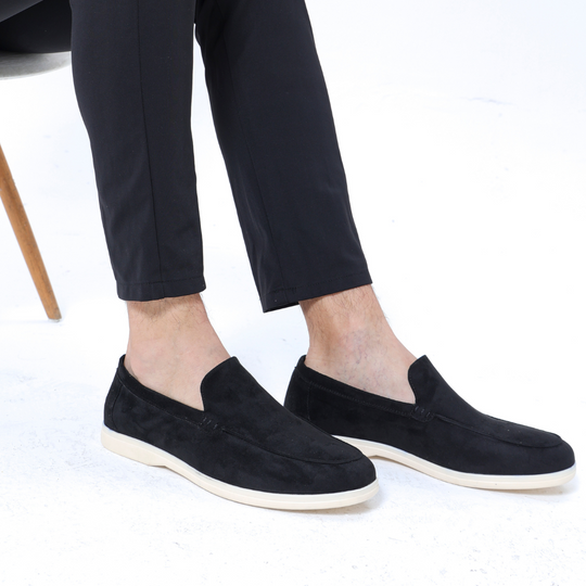 Textured Upper Slip-On Loafers for Men