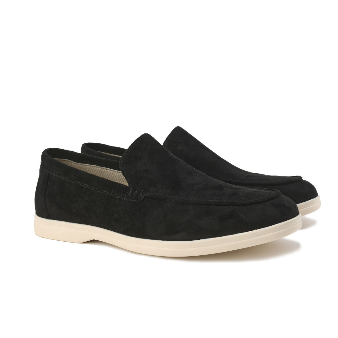 Textured Upper Slip-On Loafers for Men