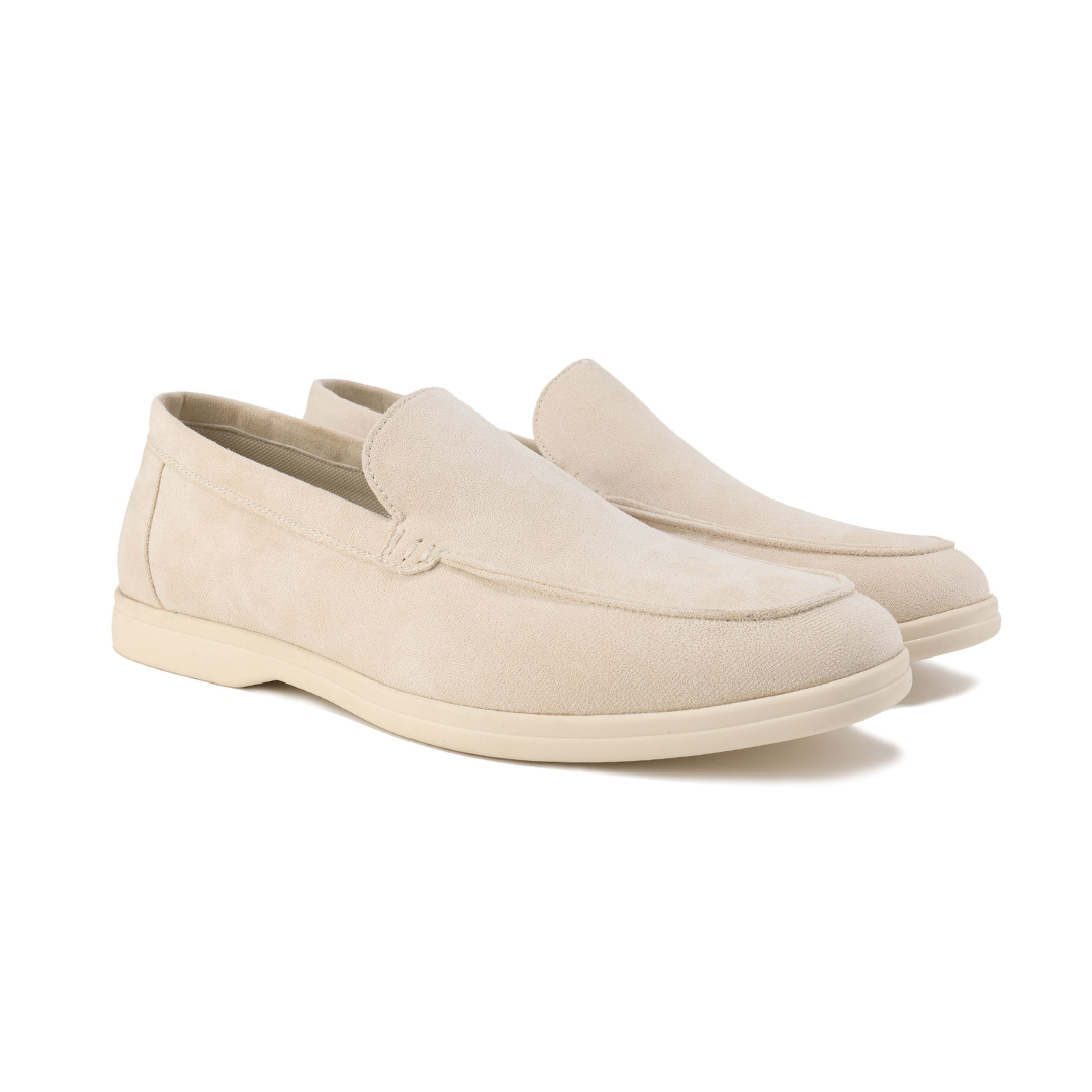 Textured Upper Slip-On Loafers for Men