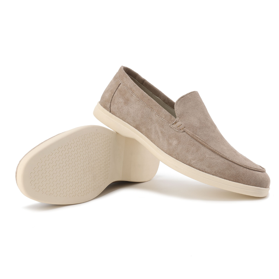 Textured Upper Slip-On Loafers for Men