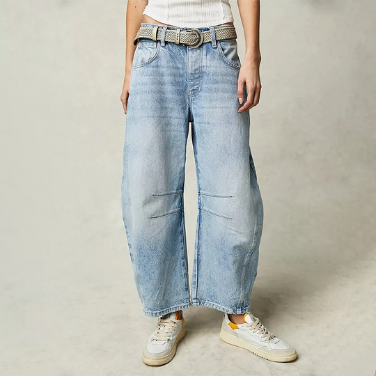Textured Wide-Leg Trousers for Women