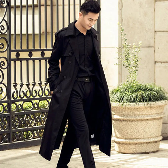 Timeless Classic Trench Coat for Men Azzoria