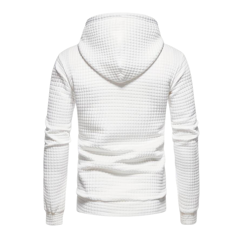 Waffle Textured Hoodie for Men