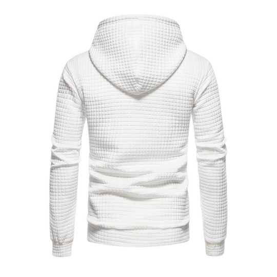 Waffle Textured Hoodie for Men