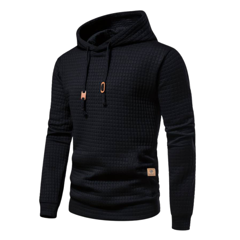 Waffle Textured Hoodie for Men