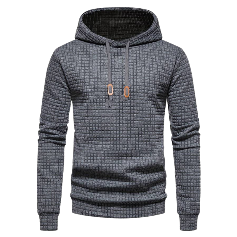 Waffle Textured Hoodie for Men