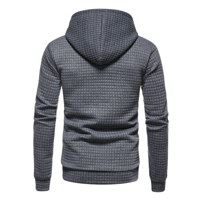 Waffle Textured Hoodie for Men