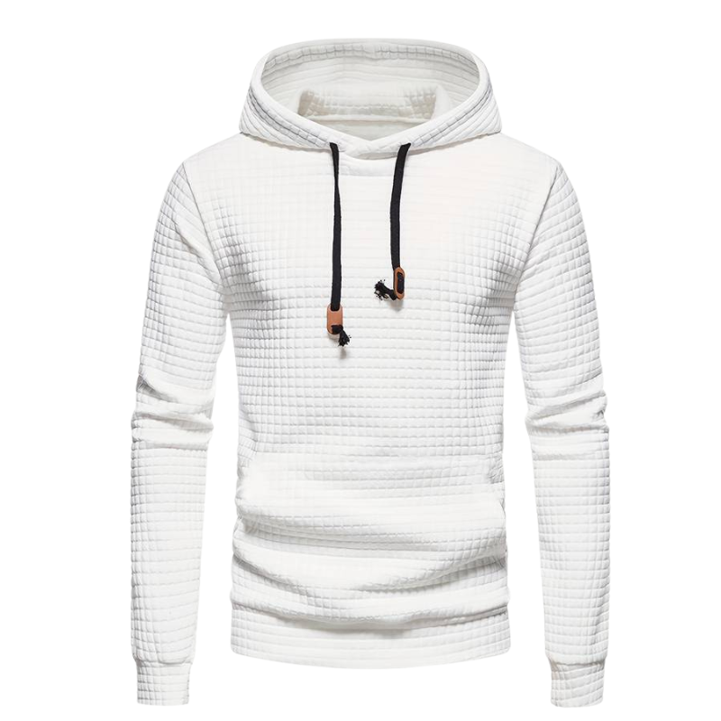 Waffle Textured Hoodie for Men