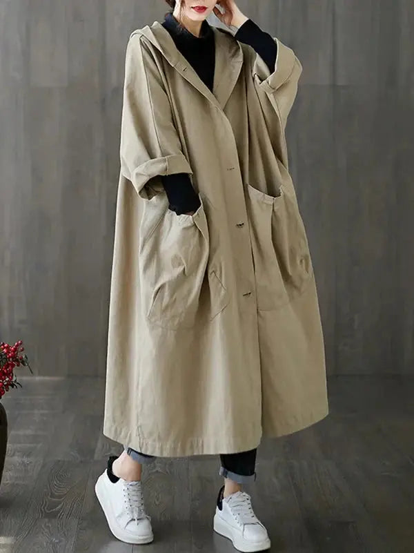 Water-Repellent Trench Coat for Women Azzoria