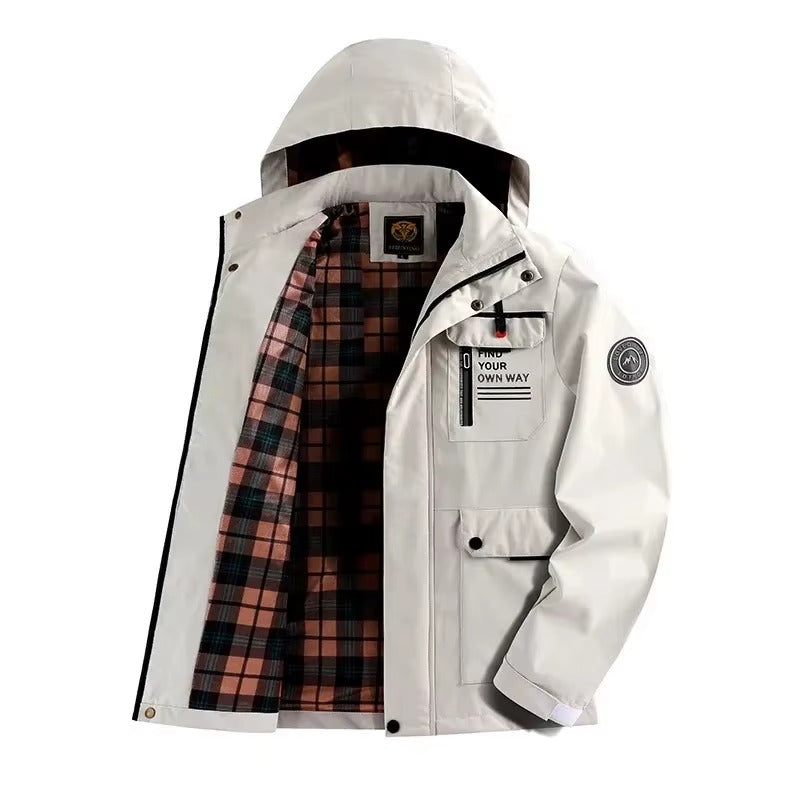 Water-Resistant Hooded Winter Jacket for Men Azzoria