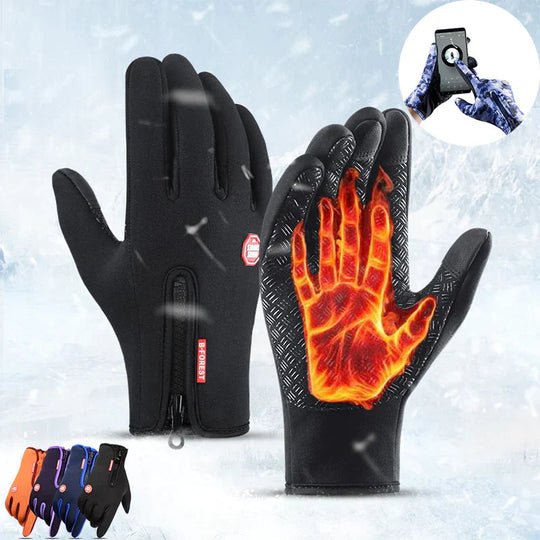Winter Gloves with Zipper for Unisex