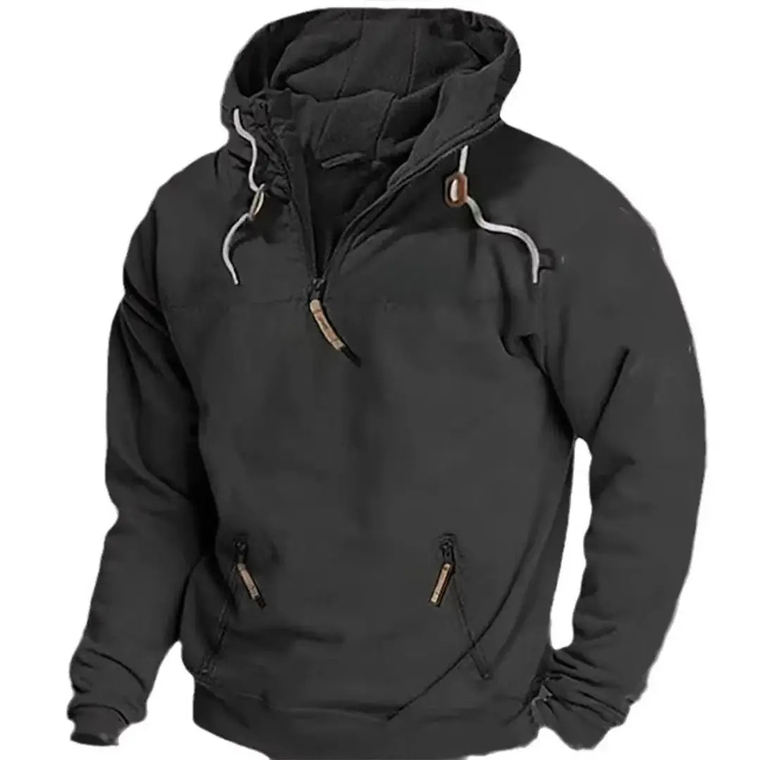 Winter Hoodie with Hood and Pockets for Men Azzoria