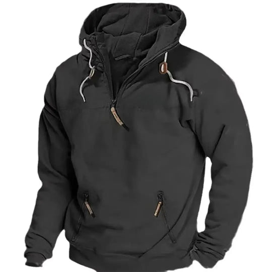 Winter Hoodie with Hood and Pockets for Men Azzoria