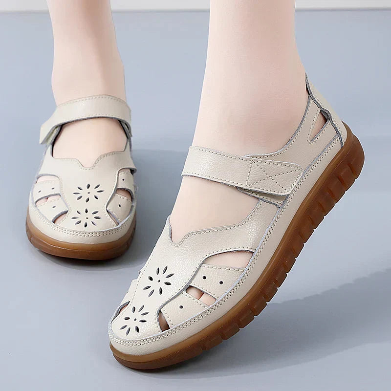 Closed Toe Summer Sandals with Adjustable Strap – For Women