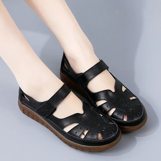 Closed Toe Summer Sandals with Adjustable Strap – For Women