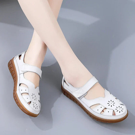 Closed Toe Summer Sandals with Adjustable Strap – For Women