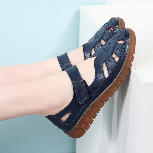 Closed Toe Summer Sandals with Adjustable Strap – For Women