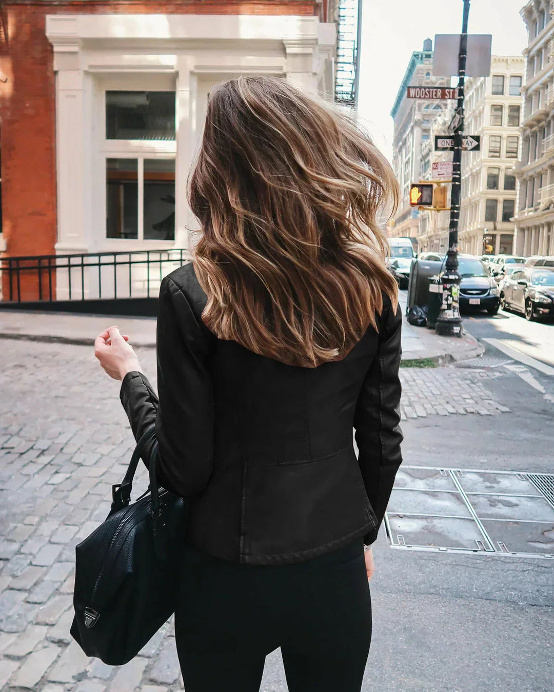 Zip-Up Jacket with Structured Form and Uniform Surface – For Women