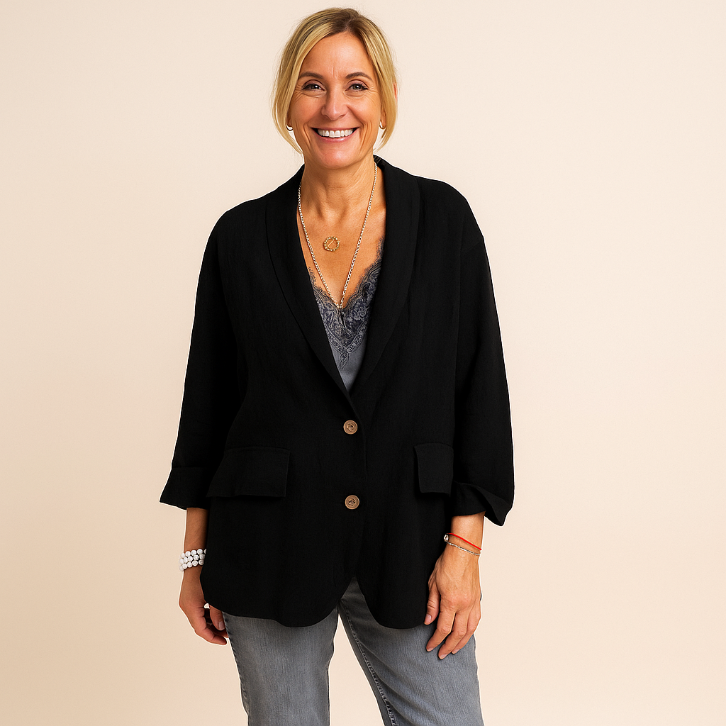 Woven Texture Blazer for Women