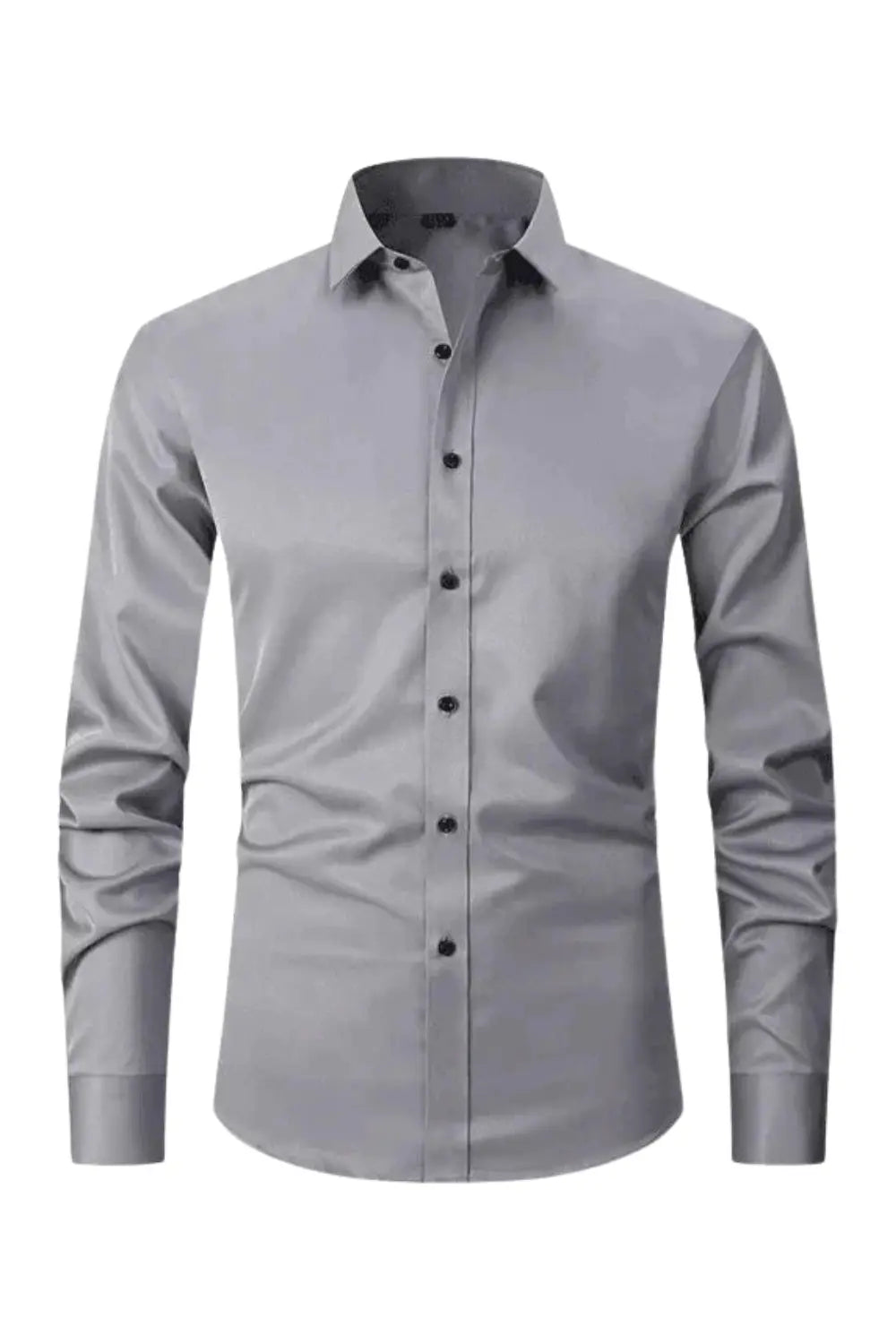 Wrinkle-Resistant Long-Sleeve Shirt for Men Azzoria