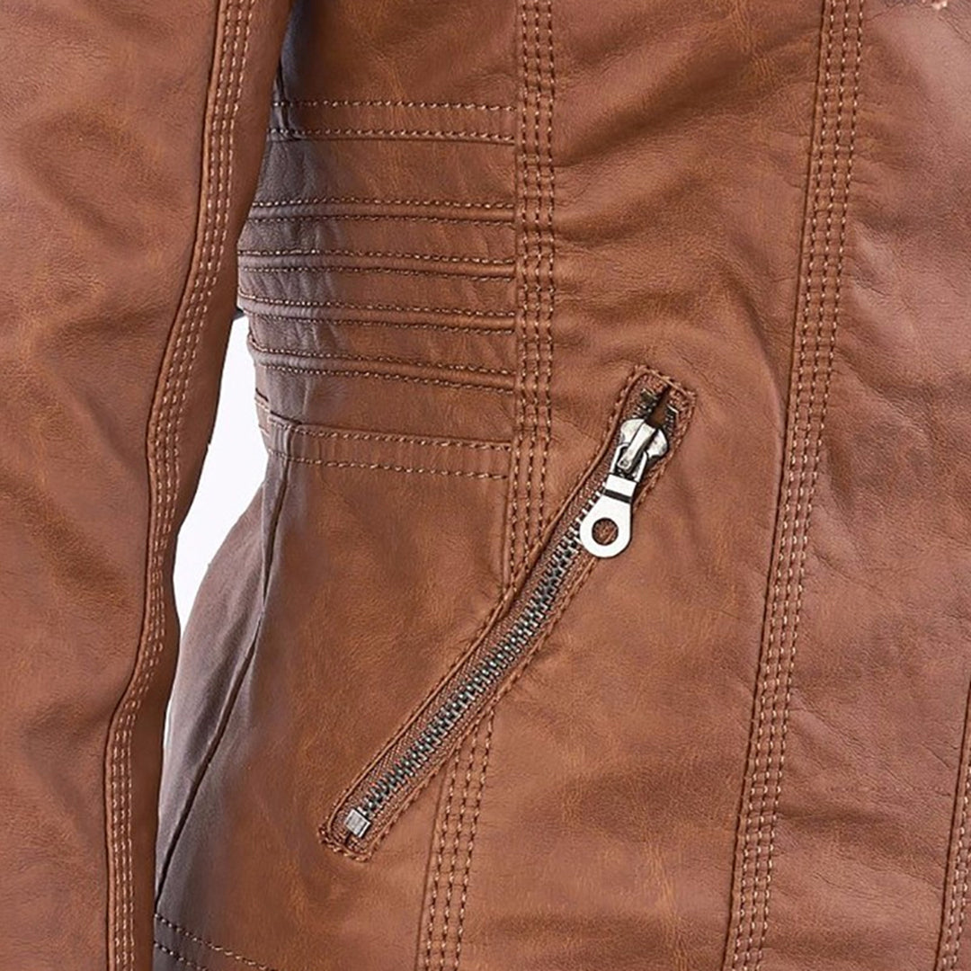 Zip-Up Hooded Jacket for Women