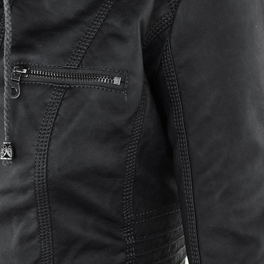 Zip-Up Hooded Jacket for Women