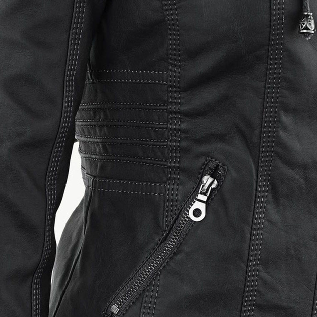 Zip-Up Hooded Jacket for Women