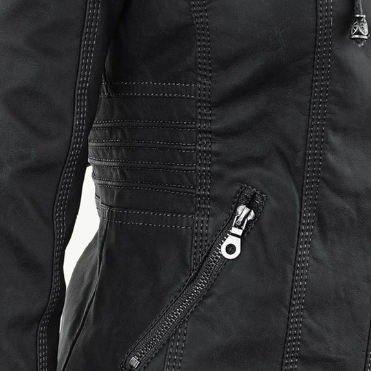 Zip-Up Hooded Jacket for Women