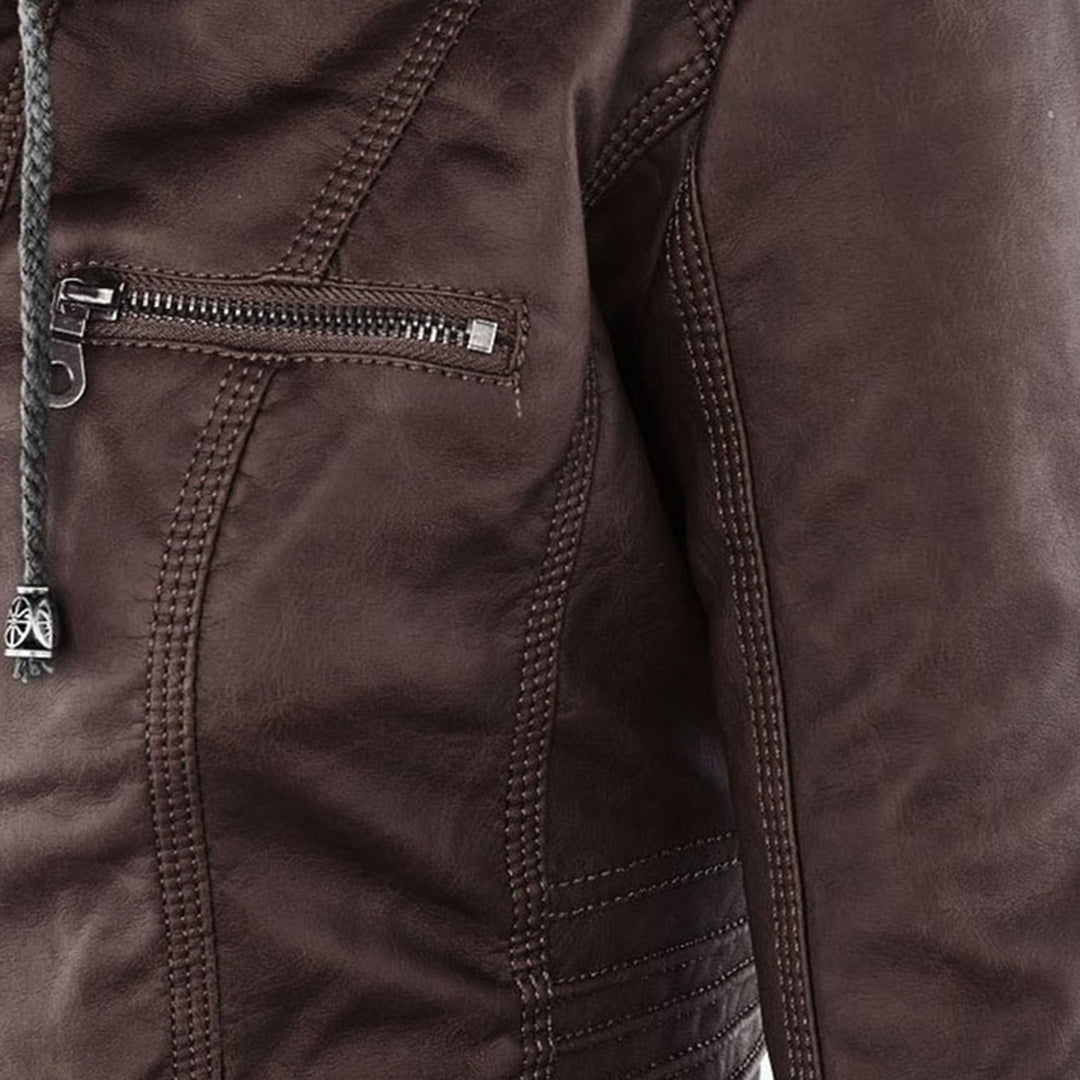 Zip-Up Hooded Jacket for Women