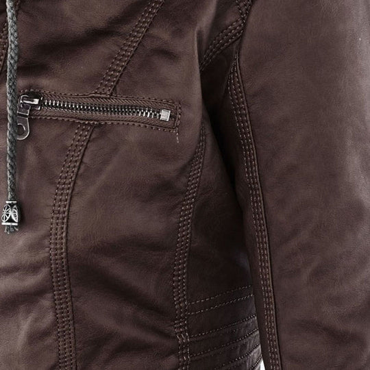 Zip-Up Hooded Jacket for Women