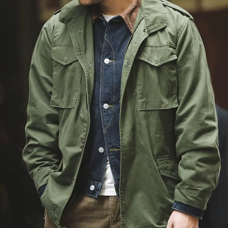 Zip-Up Utility Jacket for Men