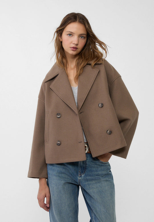 Ava - Women's Short Double-Breasted Coat