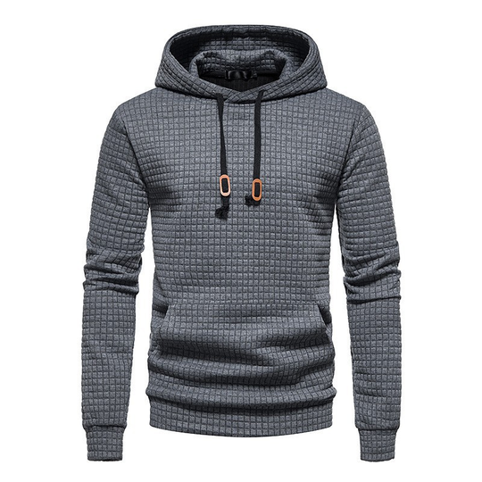 Waffle Textured Hoodie for Men