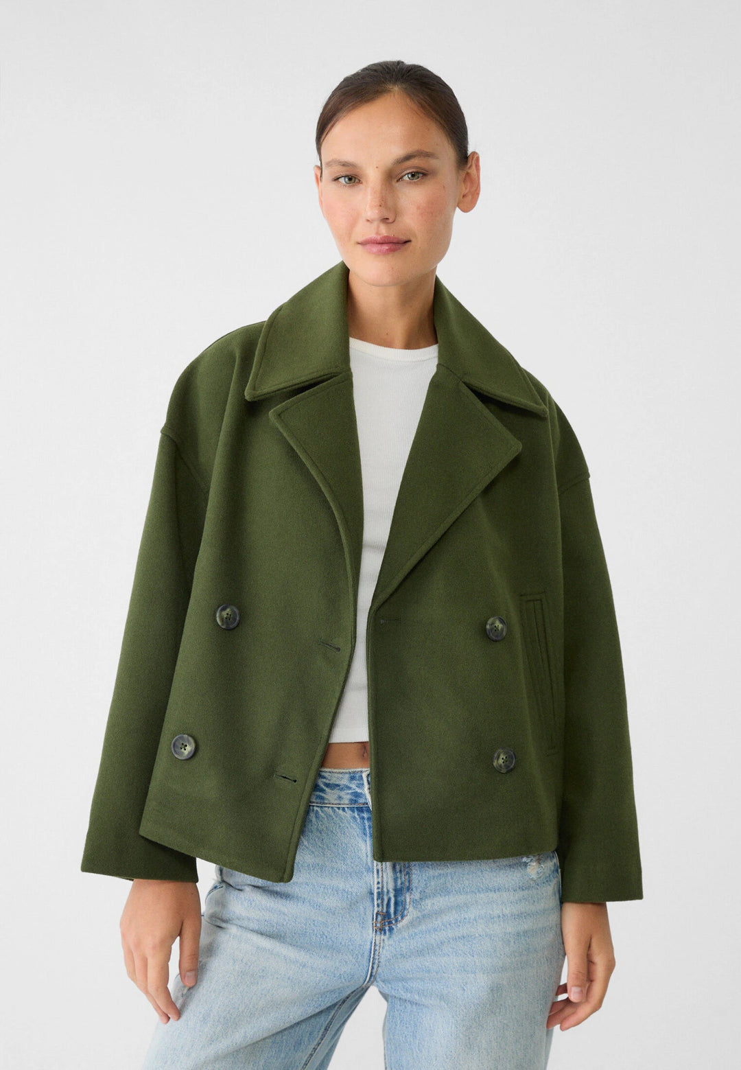 Ava - Women's Short Double-Breasted Coat