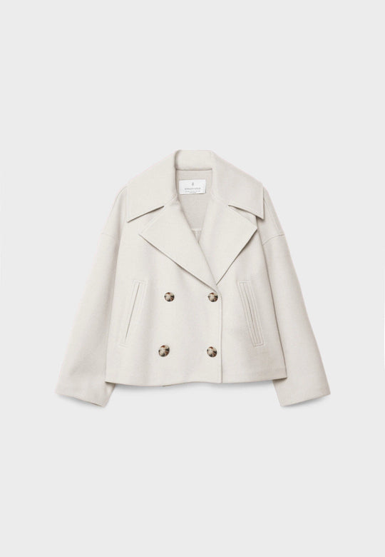 Ava - Women's Short Double-Breasted Coat