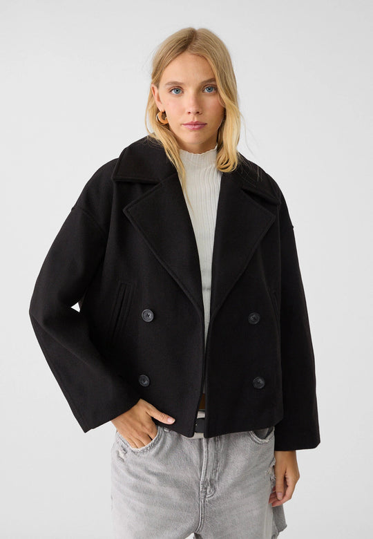Ava - Women's Short Double-Breasted Coat