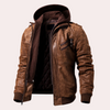 Frederick – Men’s Luxurious Leather Winter Coat